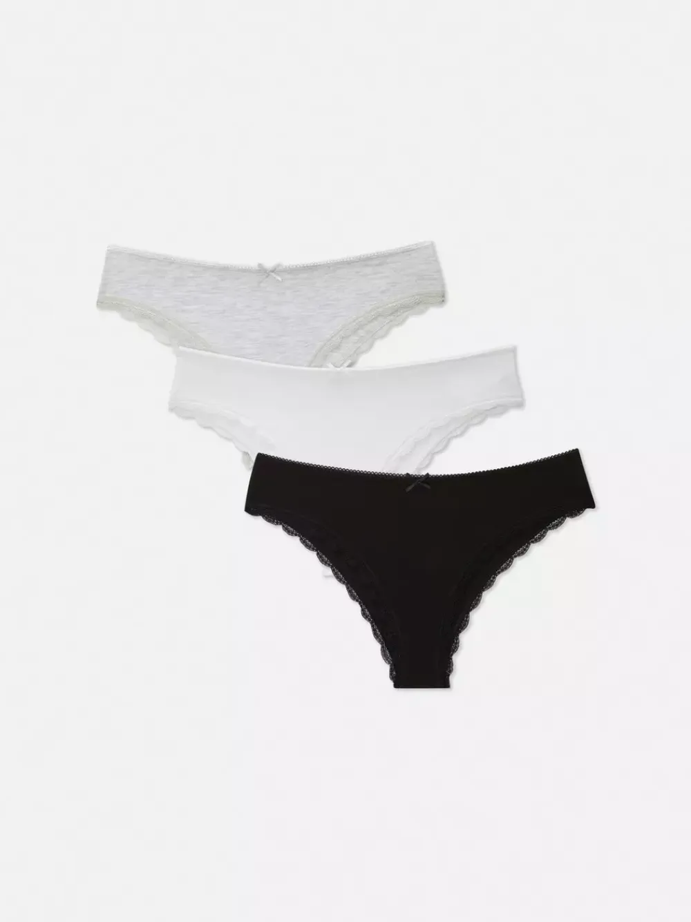 Damskie Primark Majtki Damskie<Bawełniane figi brazylijskie, 3 pary