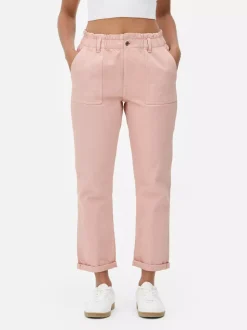 Primark Jeansy<Bawełniane spodnie typu paper bag