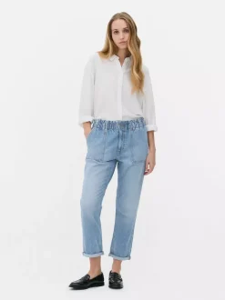 Primark Jeansy<Bawełniane spodnie typu paper bag