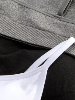 Primark Biustonosze<Bezszwowe krótkie braletki na ramiączkach, 3 pary