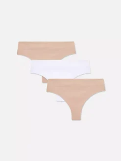 Damskie Primark Majtki Damskie<Bezszwowe stringi, 3 pary