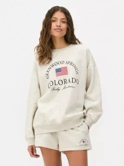 Primark Odzież Domowa I Na Siłownię|Bluzy<Bluza oversize z nadrukiem