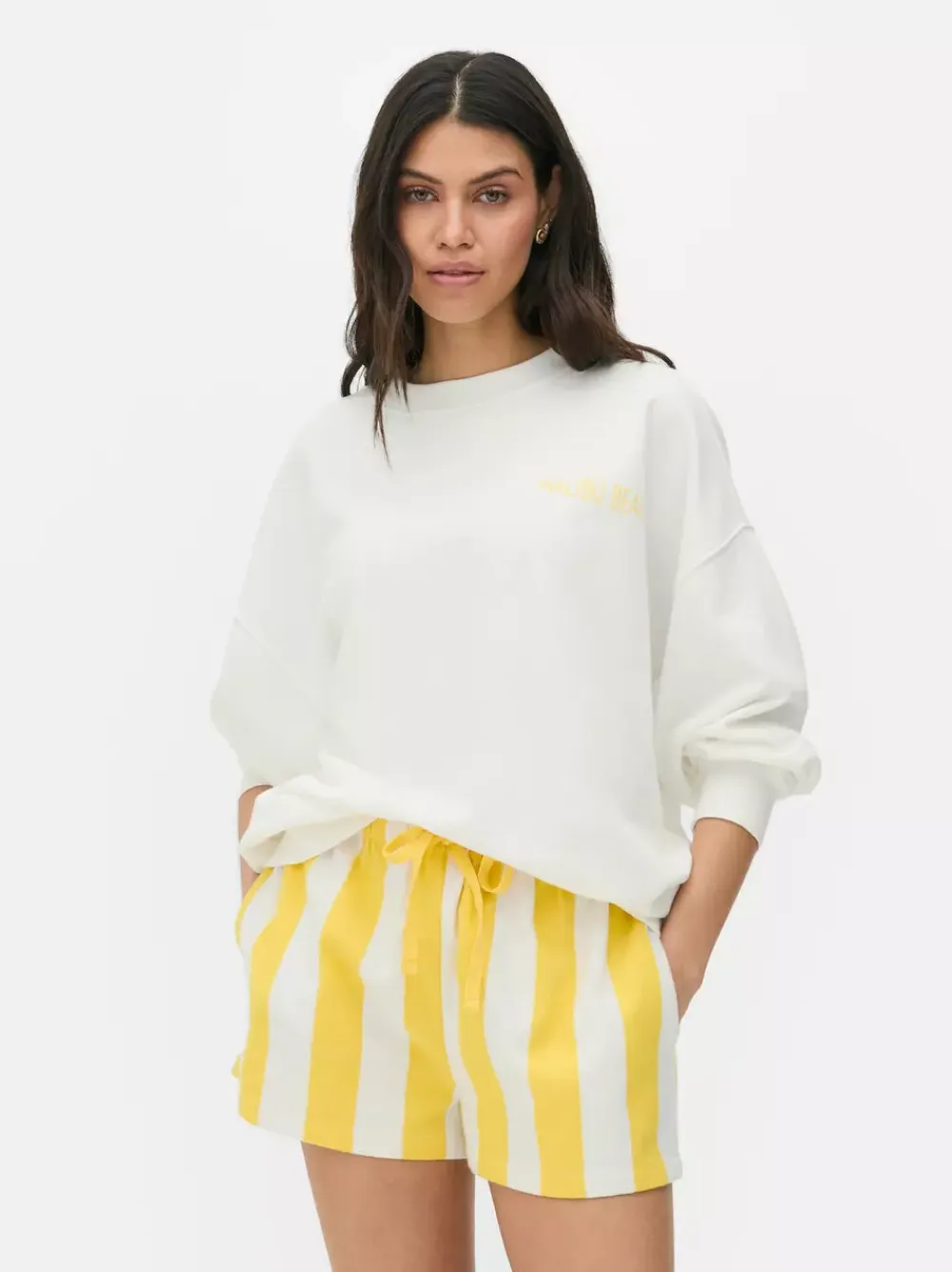 Primark Bluzy<Bluza oversize z nadrukiem