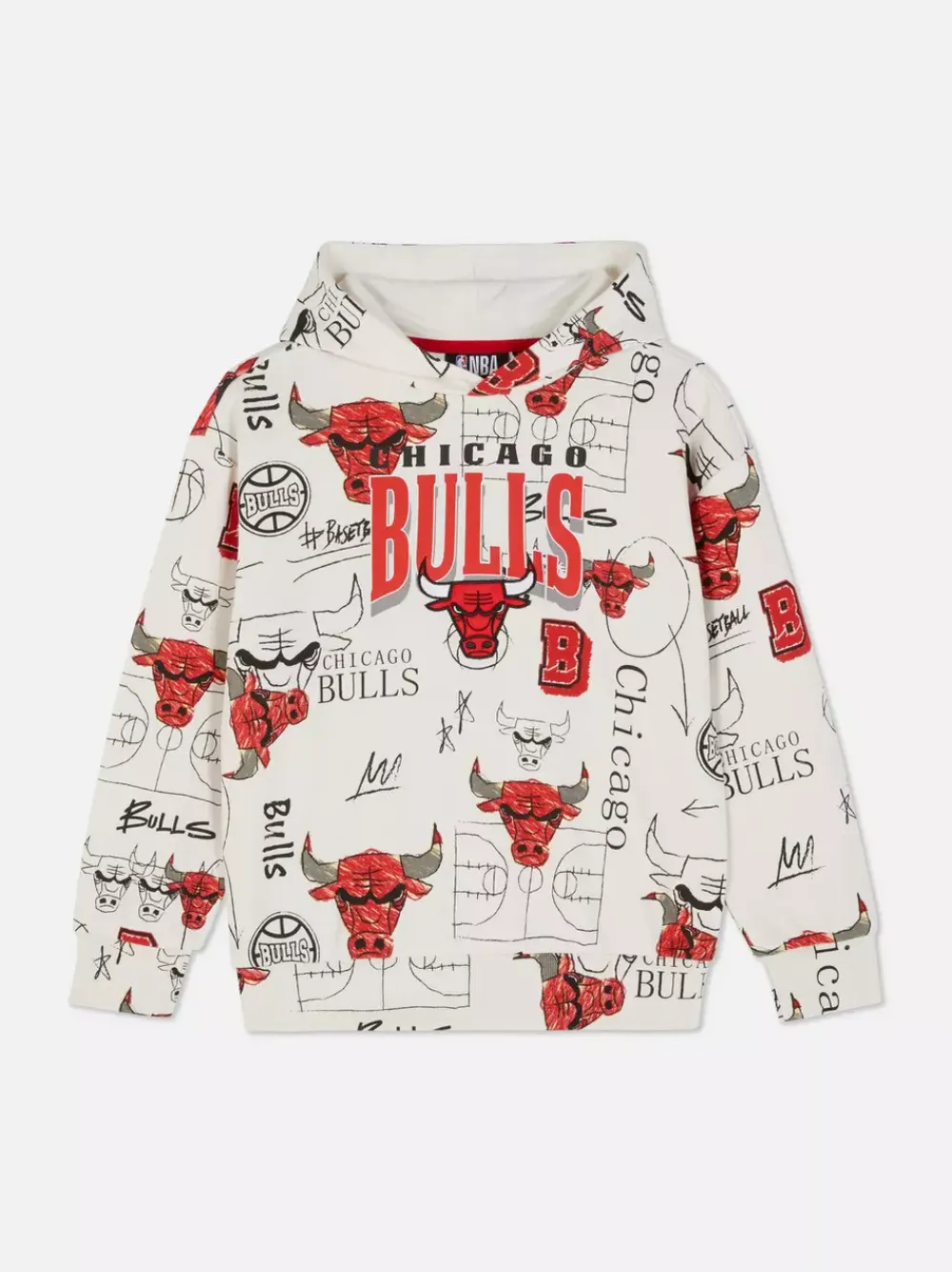 Dzieci Primark Bluzy<Bluza z kapturem NBA Chicago Bulls