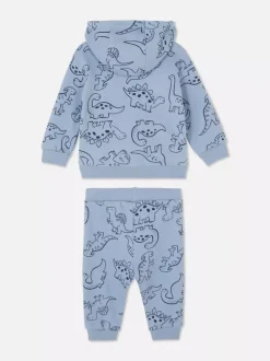 Primark Komplety I Gotowe Stroje<Bluza z kapturem z dinozaurem i joggery, komplet