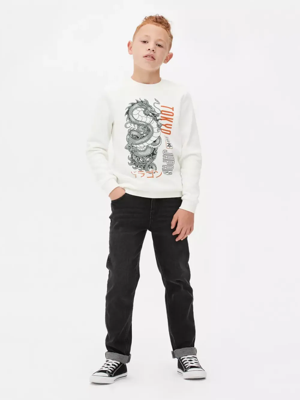 Dzieci Primark Bluzy<Bluza z okrągłym dekoltem