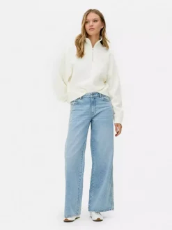 Primark Odzież Domowa I Na Siłownię|Bluzy<Bluza z suwakiem 1/2 o waflowej fakturze, do zestawu