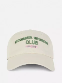 Primark Czapki, Rękawiczki I Szaliki<Czapka z daszkiem z napisem Summer Sports Club