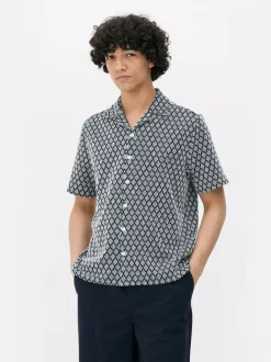 Primark Koszule<Dżersejowa koszula na guziki z geometrycznym wzorem