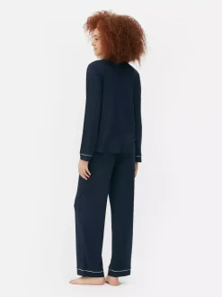 Primark Zestawy Piżamowe<Dżersejowa piżama typu boyfriend z długim rękawem