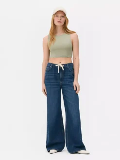 Primark Topy I T-Shirty<Dżersejowy top bez rękawów z efektem drugiej skóry