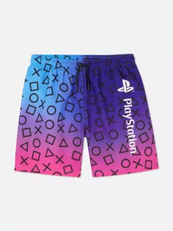 Dzieci Primark Stroje Kąpielowe I Plażowe<Długie szorty z efektem ombre i motywem PlayStation