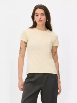 Primark Topy I T-Shirty<Elastyczny T-shirt z krótkim rękawem