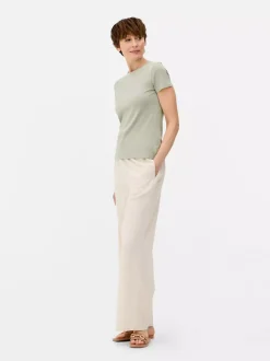 Primark Topy I T-Shirty<Elastyczny T-shirt z krótkim rękawem