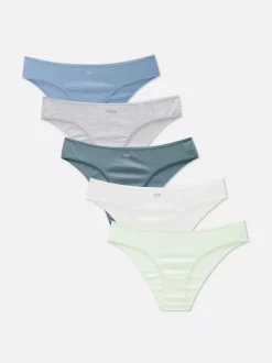 Damskie Primark Majtki Damskie<Figi brazylijskie z nadrukiem na co dzień, 5 par