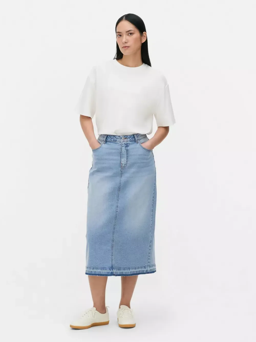 Primark Spódnice<Jeansowa spódnica midi