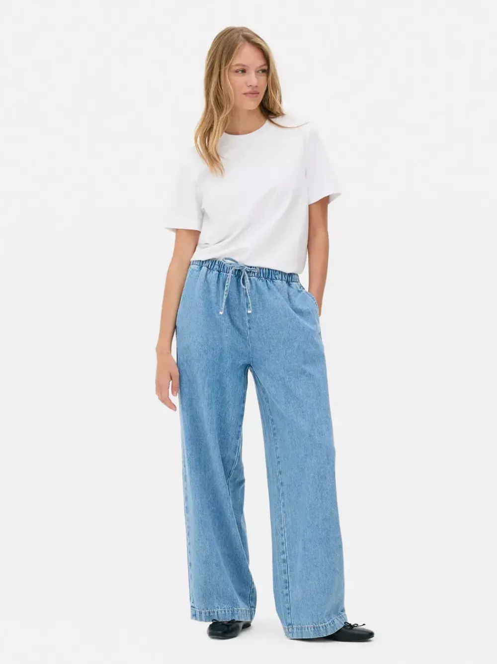 Primark Jeansy<Jeansowe joggery z wiązaniem w talii