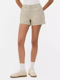 Primark Szorty<Jeansowe spodenki z podwiniętymi nogawkami