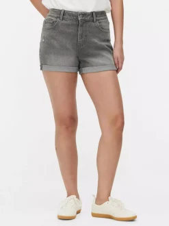 Primark Szorty<Jeansowe spodenki z podwiniętymi nogawkami