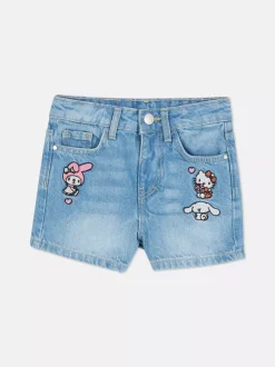 Dzieci Primark Szorty<Jeansowe szorty z motywem Hello Kitty i przyjaciół