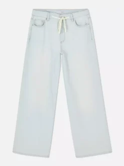 Primark Jeansy<Jeansy z szerokimi nogawkami i wiązaniem w talii