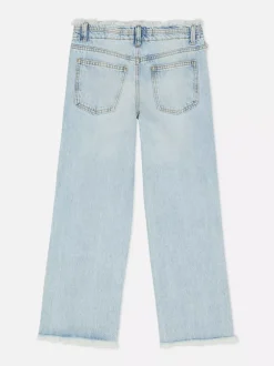 Dzieci Primark Jeansy<Jeansy z szeroką nogawką i postrzępionym obszyciem