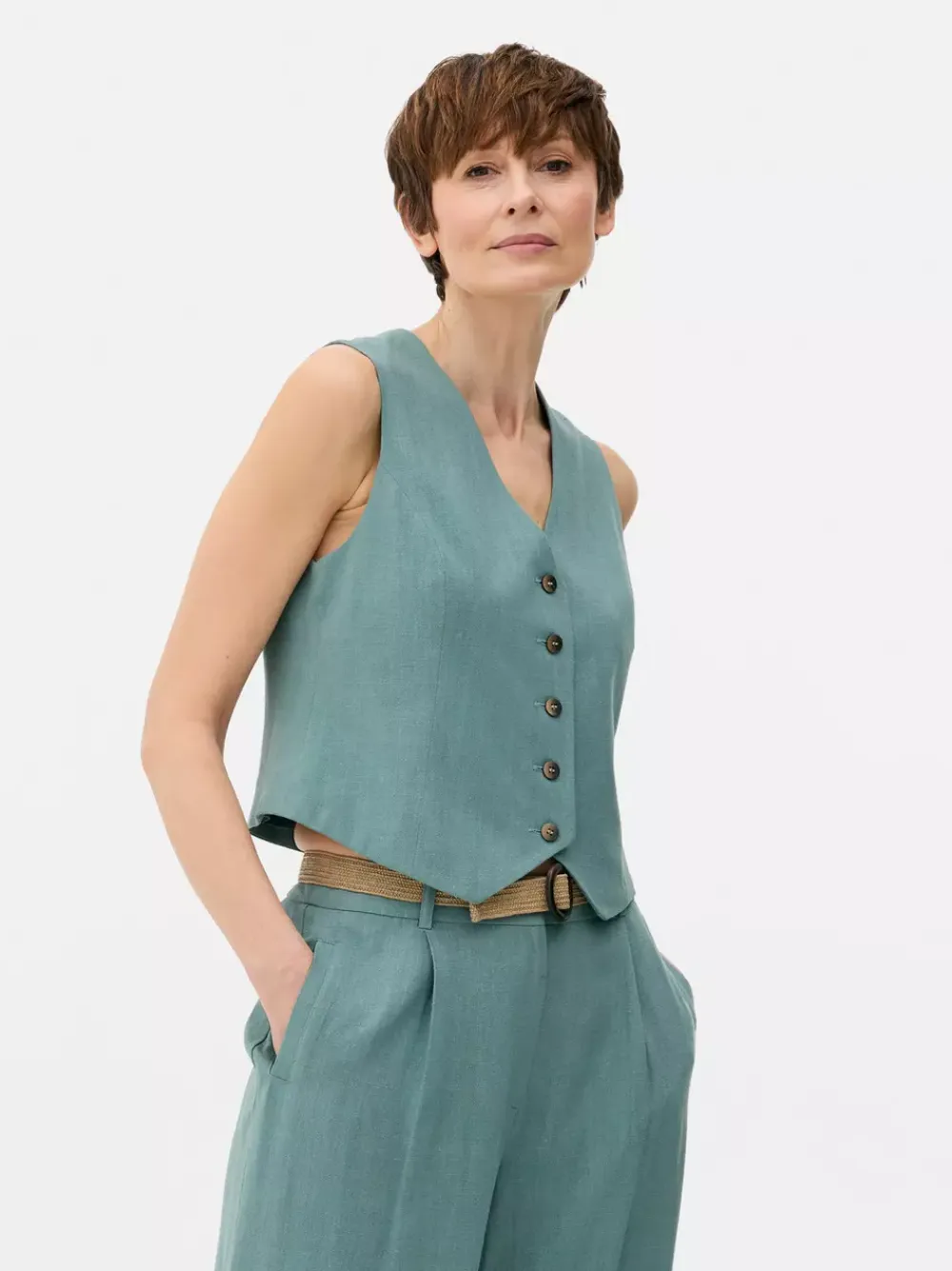 Primark Topy I T-Shirty<Kamizelka zapinana na guziki