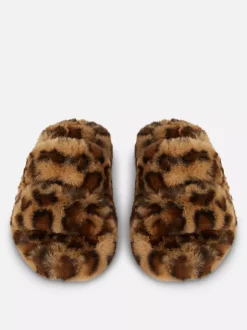 Primark Kapcie<Kapcie z futerkiem i dwoma paskami