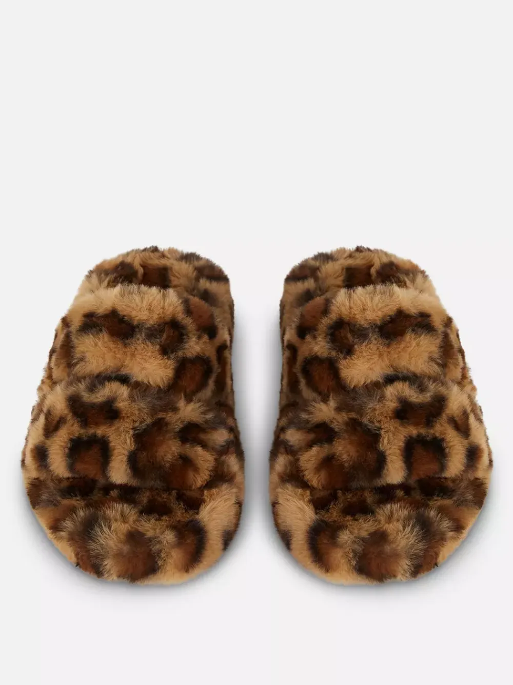 Primark Kapcie<Kapcie z futerkiem i dwoma paskami