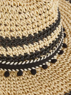 Primark Czapki, Rękawiczki I Szaliki<Kapelusz panama z pomponami
