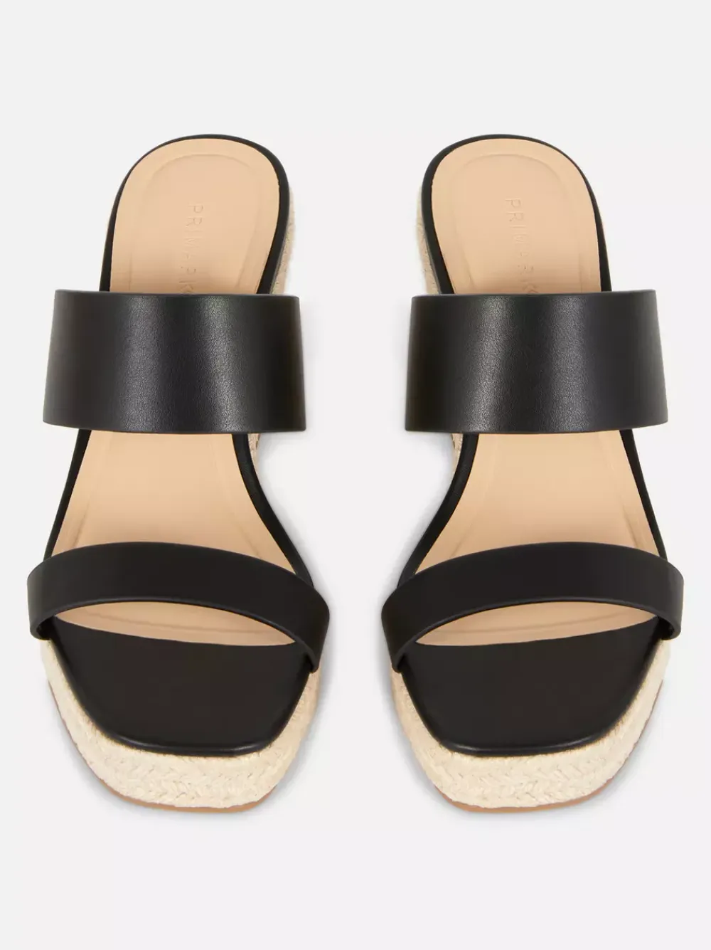Primark Szpilki<Klapki mule na koturnie z paskiem ze sztucznej skóry