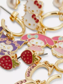 Primark Biżuteria<Kolczyki z motywem Hello Kitty i przyjaciół, 6 par