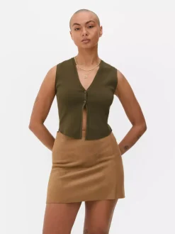 Primark Topy I T-Shirty<Kompaktowy sweter rozpinany bez rękawów