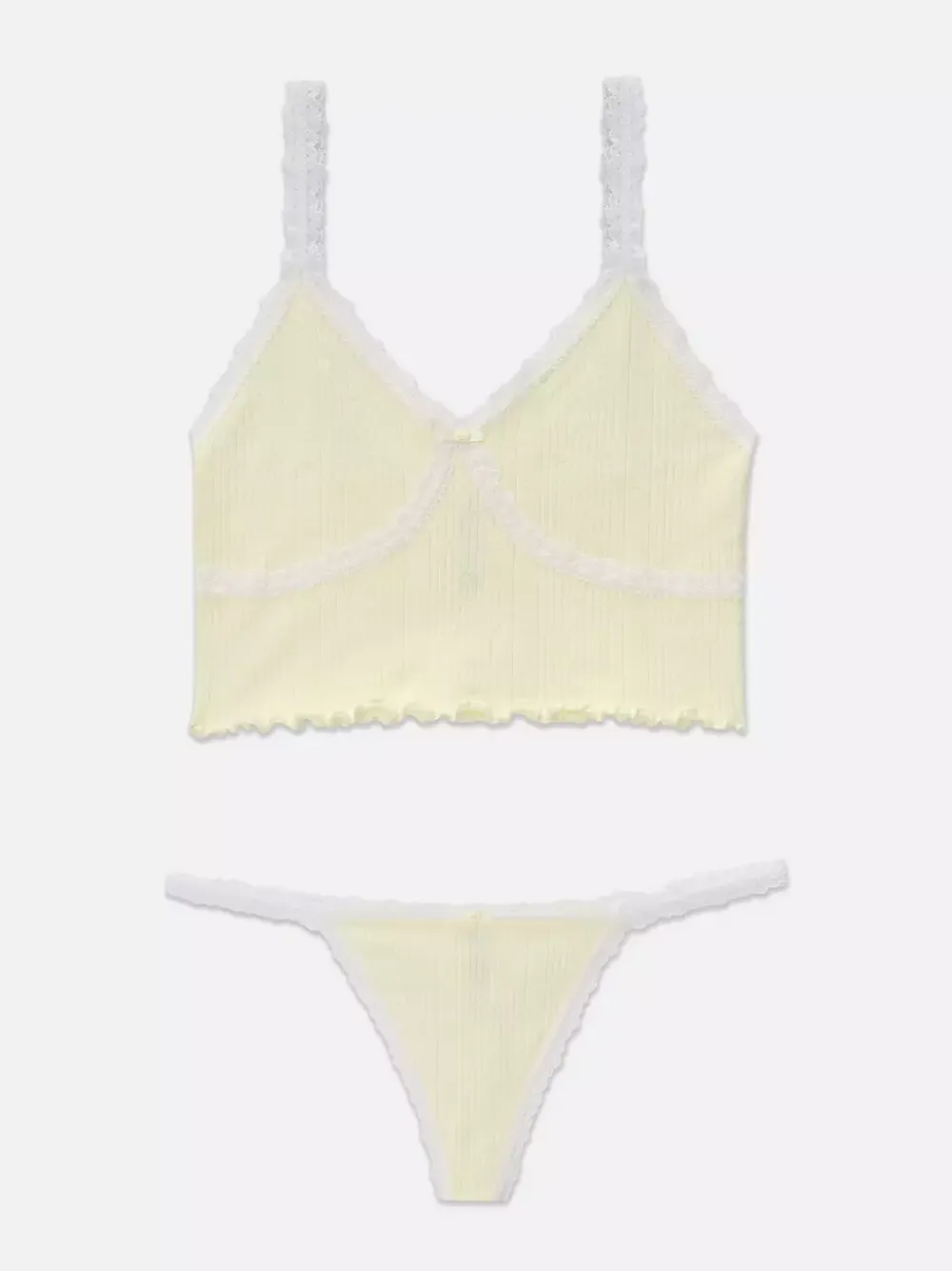 Damskie Primark Komplety Bielizny Damskiej<Komplet ażurowej bielizny z półgorsetem