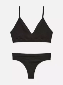Damskie Primark Komplety Bielizny Damskiej<Komplet bielizny bezszwowej w prążki