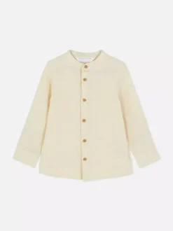 Primark Topy I T-Shirty<Koszula z długim rękawem z domieszką lnu