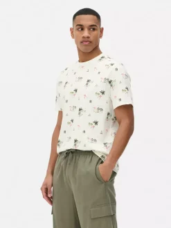 Primark Topy I T-Shirty<Koszula z krótkim rękawem i wzorem w palmy