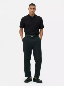 Primark Garnitury I Eleganckie Ubrania|Topy I T-Shirty<Koszulka polo z fakturą plastra miodu