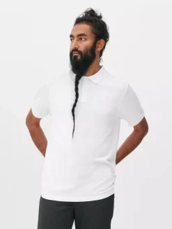 Primark Garnitury I Eleganckie Ubrania|Topy I T-Shirty<Koszulka polo z krótkim rękawem