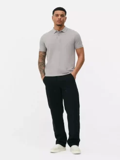 Primark Garnitury I Eleganckie Ubrania|Topy I T-Shirty<Koszulka polo z piki z krótkim rękawem
