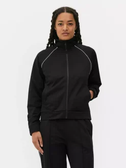 Primark Odzież Domowa I Na Siłownię|Bluzy<Koszulka sportowa z zapięciem na zamek
