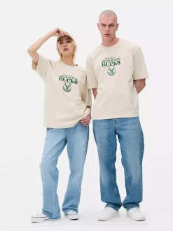 Primark Topy I T-Shirty|Topy I T-Shirty<Koszulka z motywem drużyny NBA Milwaukee Bucks