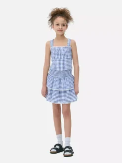 Dzieci Primark Topy I T-Shirty<Krótka koronkowa bluzka w kratę vichy