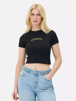 Primark Topy I T-Shirty<Krótka koszulka z logo Guinnessa