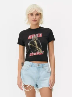 Primark Topy I T-Shirty<Krótka koszulka z nadrukiem Kurta Cobaina