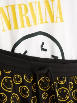Primark Piżamy<Krótka piżama z motywem Nirvany
