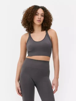 Primark Odzież Domowa I Na Siłownię|Topy I T-Shirty<Krótki bezszwowy top na siłownię