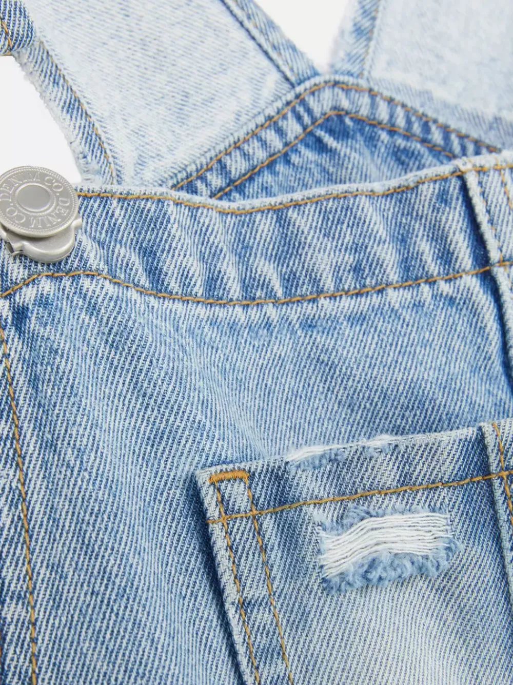 Primark Kombinezony<Krótkie ogrodniczki jeansowe