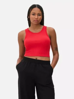 Primark Topy I T-Shirty<Krótki prążkowany top w stylu bokserki