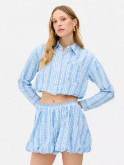 Primark Koszule I Bluzki<Krótki top z marszczonym obszyciem Rita Ora
